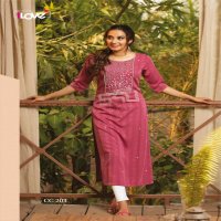 COTTON CANDY VOL 2 BY 1LOVE S4U RAYON EMBROIDERY DESIGNER LADIES KURTIS