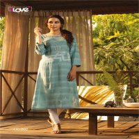 COTTON CANDY VOL 2 BY 1LOVE S4U RAYON EMBROIDERY DESIGNER LADIES KURTIS