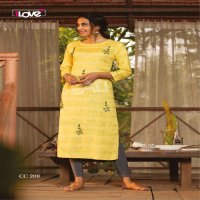 COTTON CANDY VOL 2 BY 1LOVE S4U RAYON EMBROIDERY DESIGNER LADIES KURTIS