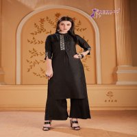 DEHLIZ TRENDZ PLAZZO HOUSE SILK EMBROIDERY LONG TOP AND PALAZZO