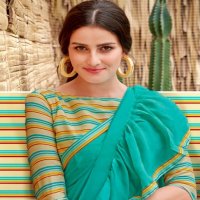 FEMINA BY 5D DESIGNER GEORGETTE FRILL SAREE COLLECTION