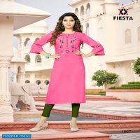 Fiesta Pink City Wholesale Long Kurtis