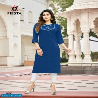 Fiesta Pink City Wholesale Long Kurtis