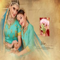 GOLD AND SILVER BY SANSKAR STYLE PURE SATIN MOTHER AND DAUGHTER LEHANGA SELLER