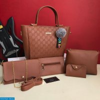 Gucci 5pcs Combo Wholesale Woman Handbags Shopping