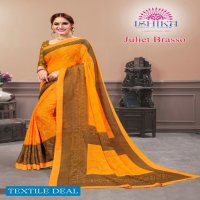 Ishika Juliet Brasso Wholesale Brasso Fabrics Saree