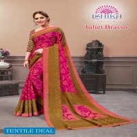 Ishika Juliet Brasso Wholesale Brasso Fabrics Saree
