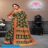 Ishika Kimona Brasso Wholesale Brasso Printed Saree