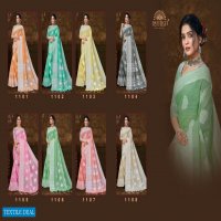 Ishika Lucknowi Linen Wholesale Linen Work Sarees