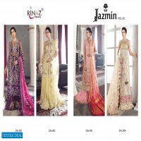 JAZMIN VOL 12 BY RINAZ NET WITH EMBROIDERY PAKISTANI SALWAR KAMEEZ
