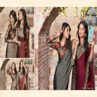 JULIET CHIFFON IVORY BY VIPUL FASHION FASHIONABLE BLACK CHIFFON SAREE CATALOGS EXPORTER