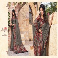 JULIET CHIFFON IVORY BY VIPUL FASHION FASHIONABLE BLACK CHIFFON SAREE CATALOGS EXPORTER