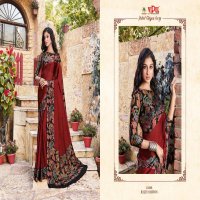 JULIET CHIFFON IVORY BY VIPUL FASHION FASHIONABLE BLACK CHIFFON SAREE CATALOGS EXPORTER