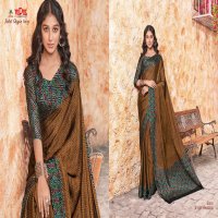 JULIET CHIFFON IVORY BY VIPUL FASHION FASHIONABLE BLACK CHIFFON SAREE CATALOGS EXPORTER