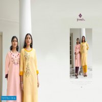 Jinesh Wilson Wholesale Cotton Strip Kurti With Pant Catalog