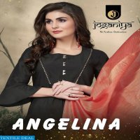 Joganiya Angelina Wholesale Ready Made Kurti And Bottom With Dupatta