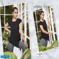 KALAROOP LAUNCH TOPSY GEORGETTE GIRLS SHORT JEANS TOPS
