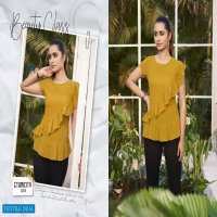 KALAROOP LAUNCH TOPSY GEORGETTE GIRLS SHORT JEANS TOPS