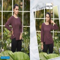 KALAROOP LAUNCH TOPSY GEORGETTE GIRLS SHORT JEANS TOPS