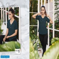 KALAROOP LAUNCH TOPSY GEORGETTE GIRLS SHORT JEANS TOPS