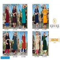 KANIKA AASTHA RAYON FORMAL WEAR FANCY LADIES KURTIS