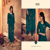 KARMA PRESENT TUCUTE 828 SERIES MUGA SILK WITH EMBROIDERY TOP WITH BOTTOM COLLECTION