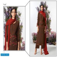 KEFI BY GANGA WOOL DOBBY WITH EMBROIDERY STYLISH SALWAR KAMEEZ IN INDIA