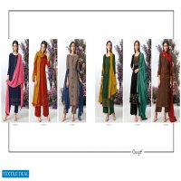 KEFI BY GANGA WOOL DOBBY WITH EMBROIDERY STYLISH SALWAR KAMEEZ IN INDIA