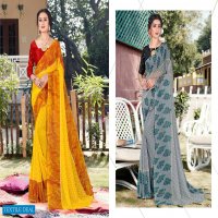 KHWAISH BY SEEMA 60 GRAM GEORGETTE PRINTED SAREE