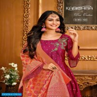 Karishma 101 Series Wholesale Designer Ready Made Gown Dupatta And Skirt