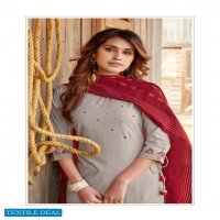 Karissa Hillari Wholesale Reyon Work Kurti With Bottom And Dupatta