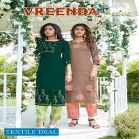 Karissa Vreenda Wholesale Designer Kurti With Pant Catalogs