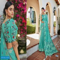 Kessi Garden Silk Wholesale Blended Cotton Jacquard Saree