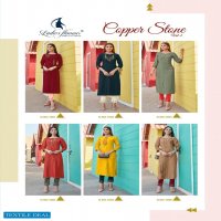 LADIES FLAVOUR COPPER STONE VOL 2 DESIGNER TOP WITH BOTTOM COLLECTION