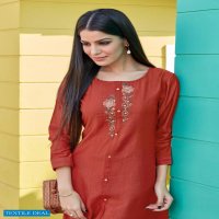 LADIES FLAVOUR COPPER STONE VOL 2 DESIGNER TOP WITH BOTTOM COLLECTION