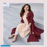 LADIES FLAVOUR LIFE STYLE VOL 4 RAYON SHRUG STYLE KURTI OUTFIT
