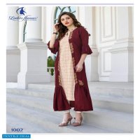 LADIES FLAVOUR LIFE STYLE VOL 4 RAYON SHRUG STYLE KURTI OUTFIT