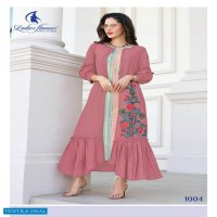 LADIES FLAVOUR LIFE STYLE VOL 4 RAYON SHRUG STYLE KURTI OUTFIT