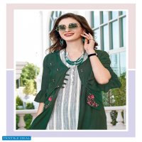 LADIES FLAVOUR LIFE STYLE VOL 4 RAYON SHRUG STYLE KURTI OUTFIT