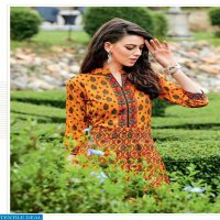 LADIES FLAVOUR RANGREZA LONG GOWN STYLE KURTIS LATEST COLLECTION ONLINE SHOP