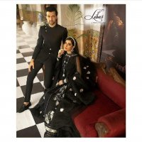 LIBAS LAUNCH LPC 12 PURE GEORGETTE WITH HEAVY EMBROIDERY WORK WEDDING WEAR SALWAR SUITS