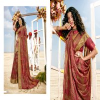 LINEN SILK VOL 7 BY 5D DESIGNER SOFT LINEN EXCLUSIVE SAREE WITH COTTON MASK