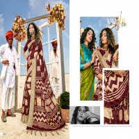 LINEN SILK VOL 7 BY 5D DESIGNER SOFT LINEN EXCLUSIVE SAREE WITH COTTON MASK