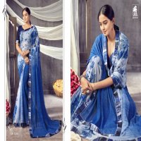 LOTUS VOL 12 BY SAHIBA HEAVY GEORGETTE WITH DESIGNER PRINT FANCY LACE EXCLUSIVE SAREE COLLECTIONS