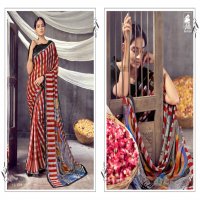 LOTUS VOL 12 BY SAHIBA HEAVY GEORGETTE WITH DESIGNER PRINT FANCY LACE EXCLUSIVE SAREE COLLECTIONS