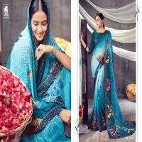 LOTUS VOL 12 BY SAHIBA HEAVY GEORGETTE WITH DESIGNER PRINT FANCY LACE EXCLUSIVE SAREE COLLECTIONS