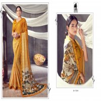 LOTUS VOL 12 BY SAHIBA HEAVY GEORGETTE WITH DESIGNER PRINT FANCY LACE EXCLUSIVE SAREE COLLECTIONS