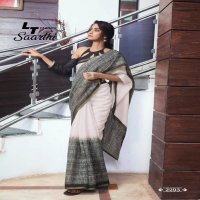 LT FASHION PRESENT SAARTHI LINEN COTTON CASUAL WEAR SAREE DEALER IN SURAT