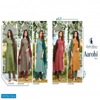 Ladies Flavour Aarohi Vol-4 Wholesale Full Stitched Top With Pants And Dupatta