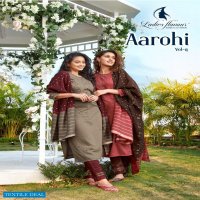Ladies Flavour Aarohi Vol-4 Wholesale Full Stitched Top With Pants And Dupatta